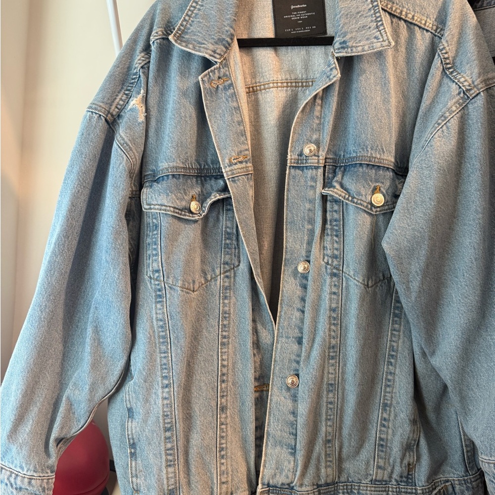 Stradivarius Light Blue Jean Jacket